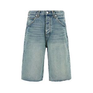 Purple Denim Men Denim Bermuda Shorts